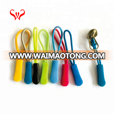 Clothes accessories zipper pull custom nylon cord zipper puller wholesale