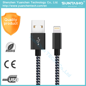 Nylon Braided USB to Lightning Charging Cable for iPhone 5/6/7